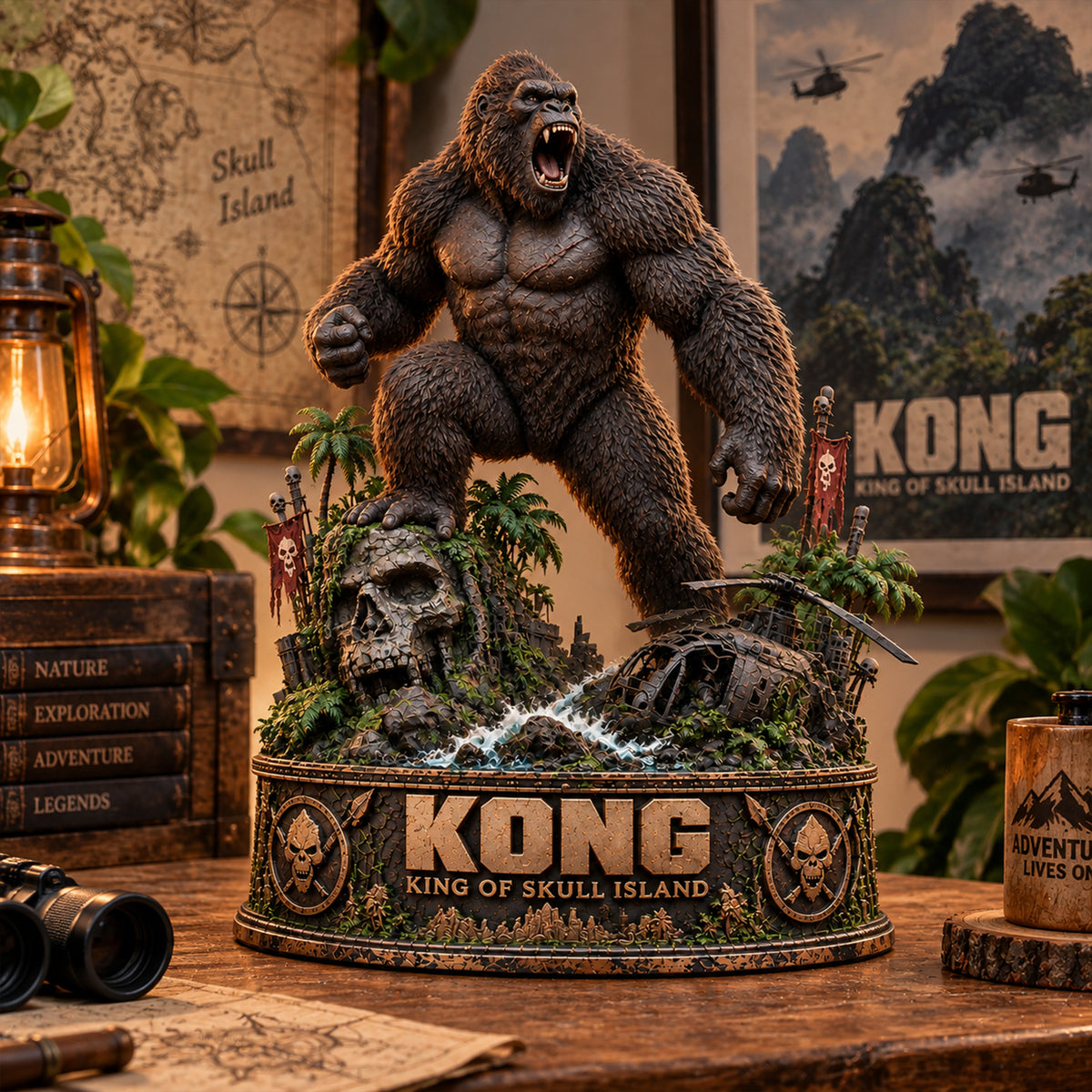 Kong King of Skull Island – Collectible Acrylic Plaque Table Decor