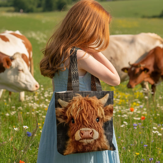 Cute Highland Cow Tote Bag