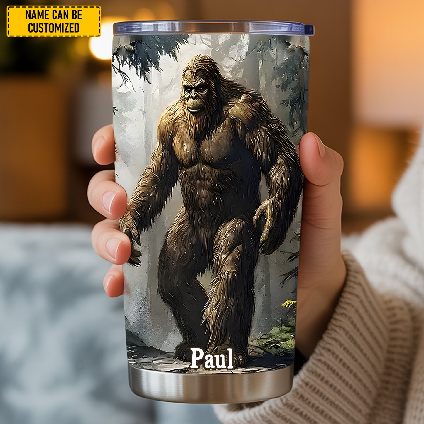 Personalized Funny Bigfoot Tumbler