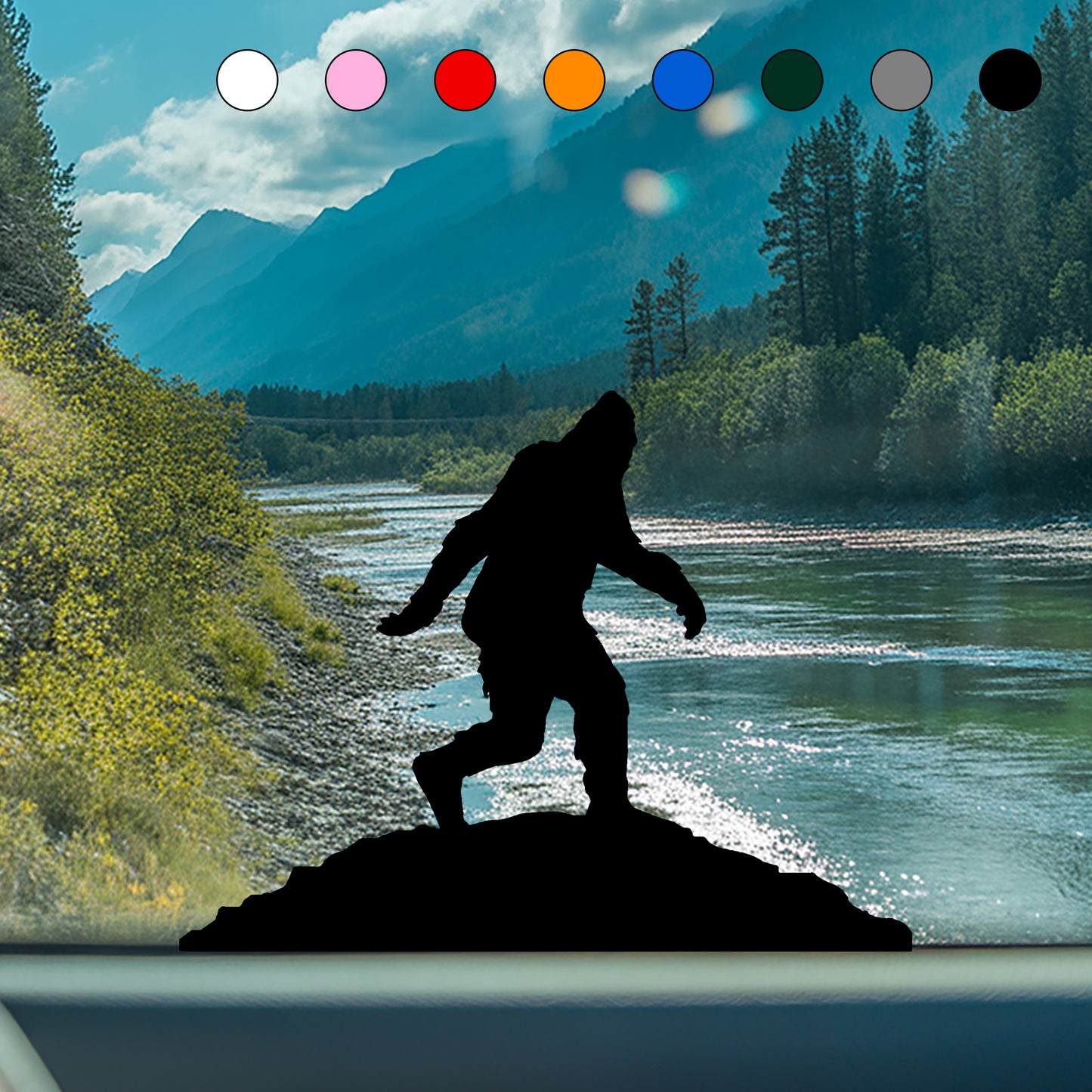 Bigfoot Windshield Stickers