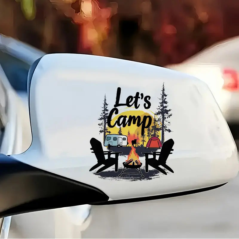 Let's Camp Stickers