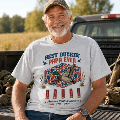 Best Duckin' Papa Ever – Personalized Hunting Shirt
