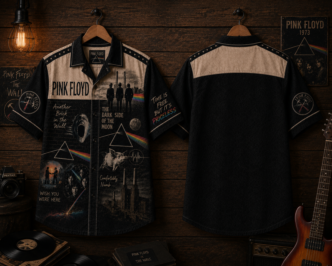 Pink Floyd Hawaiian Shirt - Vintage Music Fan Gift