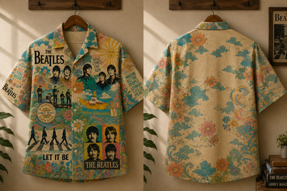The Beatles Collection Hawaiian Shirt - Vintage Music Fan Gift 2