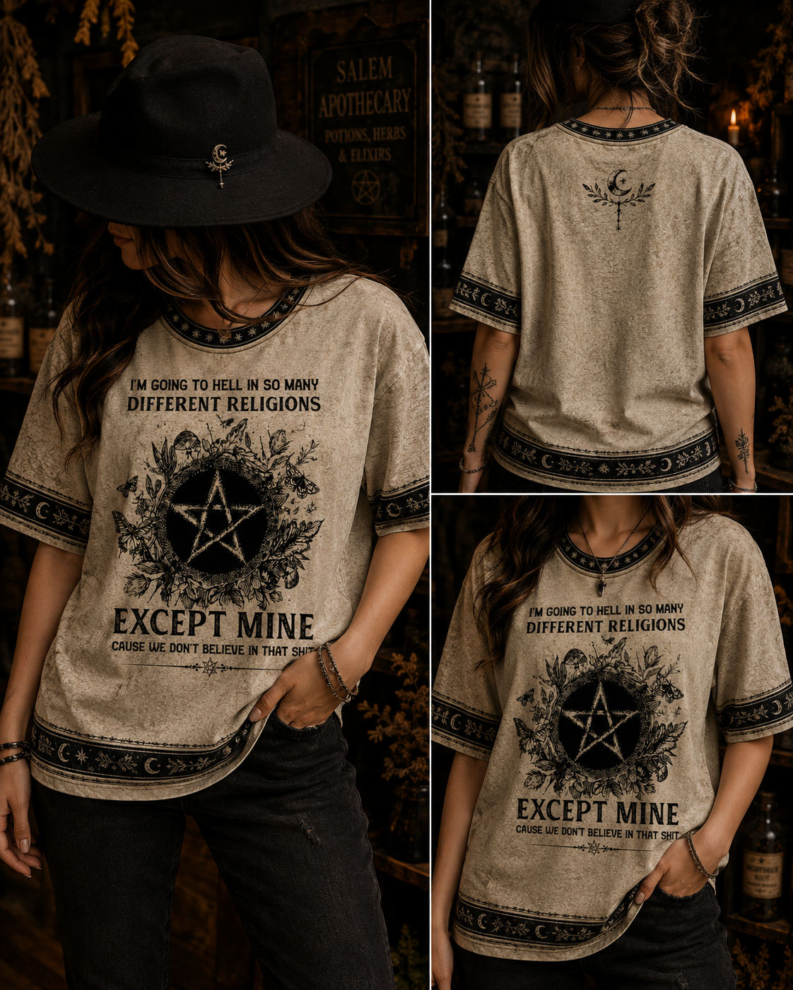 I'm Going To Hell In So Many Different Religions – Witchy Gothic Shirt