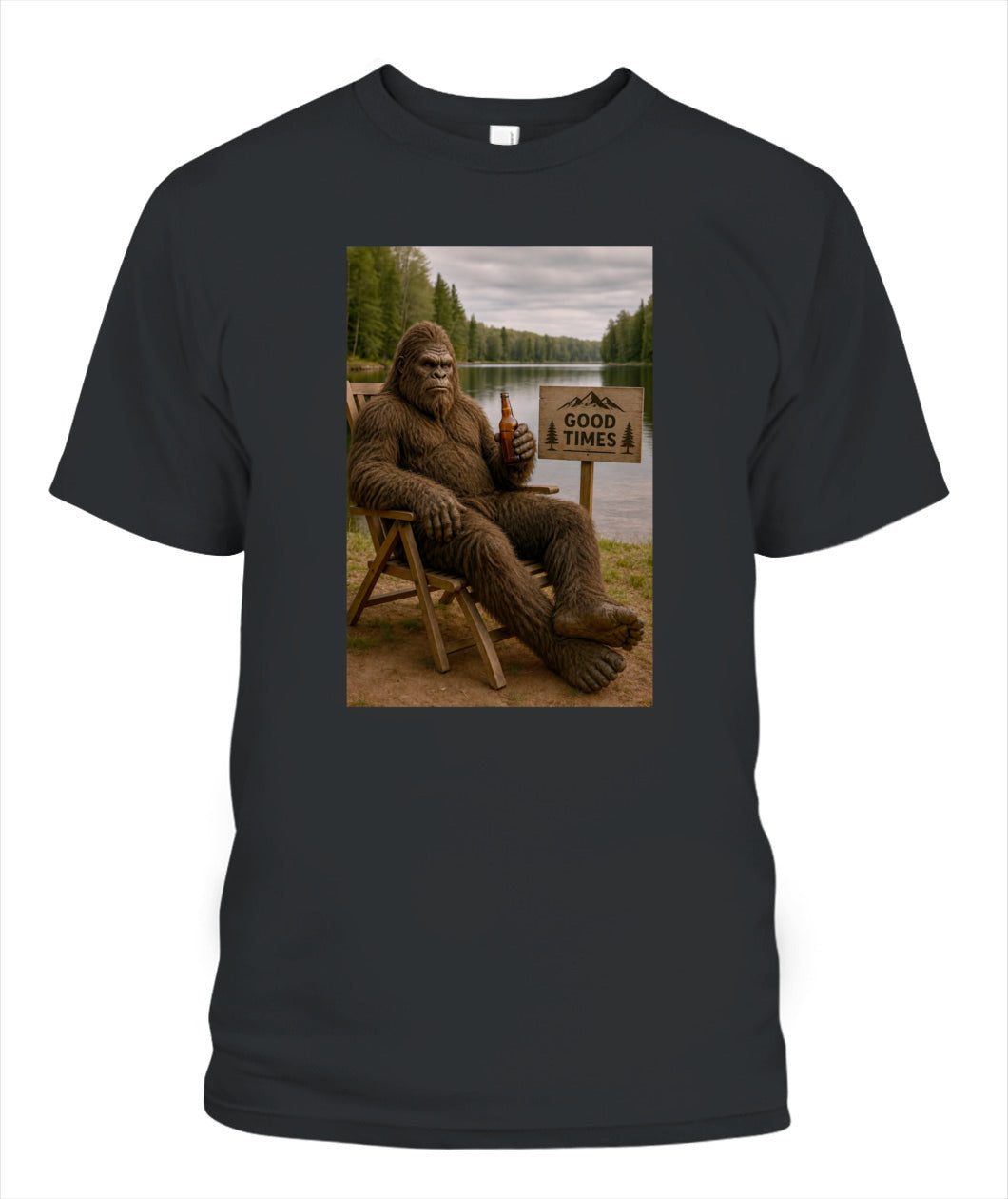 Good Times in the Wild – Bigfoot Camping Shirt