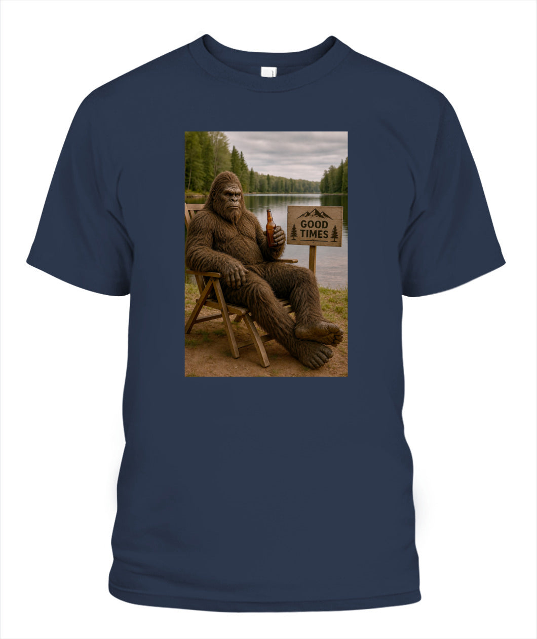 Good Times in the Wild – Bigfoot Camping Shirt
