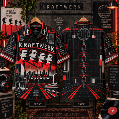 Kraftwerk Hawaiian Shirt – Electronic Music Inspired Gift for Fans