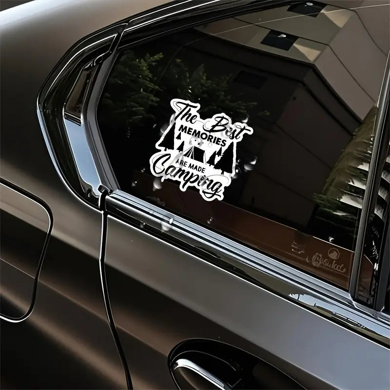 Camping Sticker - "The Best Memories Are Made Camping"