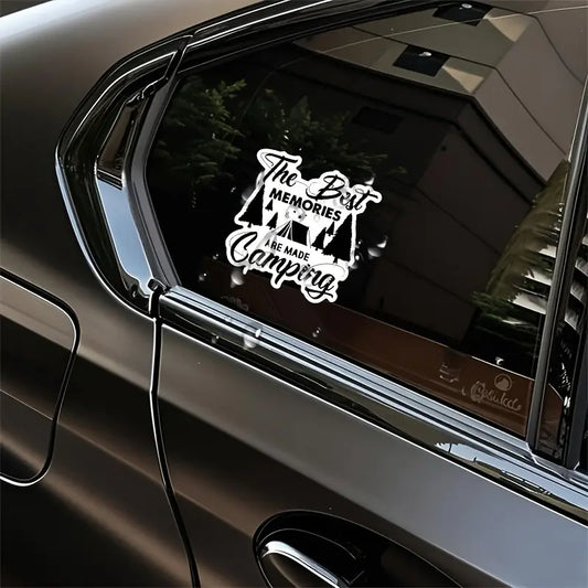 Camping Sticker - "The Best Memories Are Made Camping"