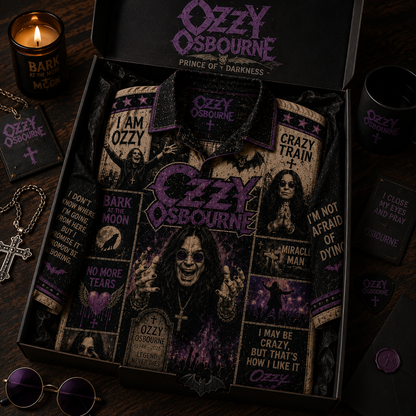 Ozzy Osbourne Hawaiian Shirt - Vintage Music Fan Gift