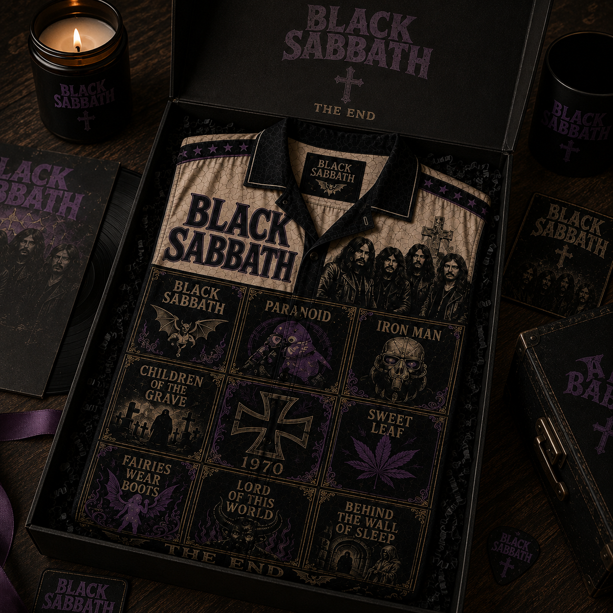 Black Sabath Hawaiian Shirt - Vintage Music Fan Gift