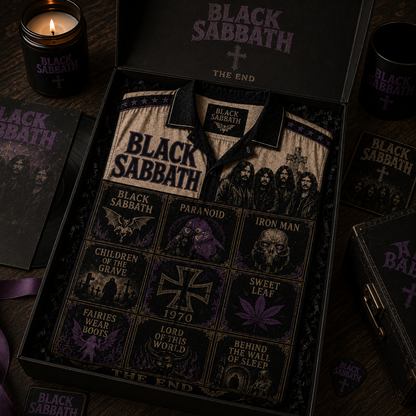 Black Sabath Hawaiian Shirt - Vintage Music Fan Gift