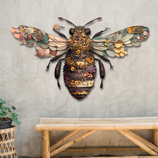 Beautiful Bee Metal Sign - Perfect Gift For Home