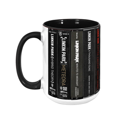 Linkin Park Albums Cassette Collection Retro Accent Mug
