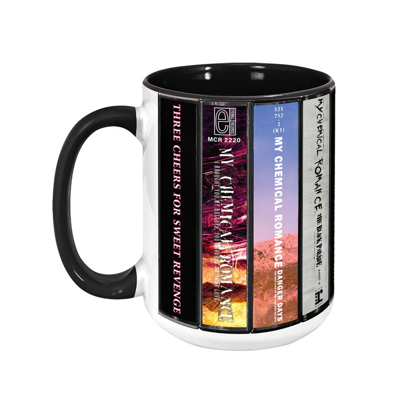My Chemical Romance Albums Cassette Collection Retro Accent Mug