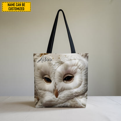 Love Owl - Personalized Owl Tote Bag
