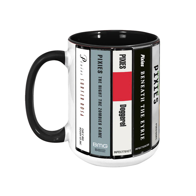 Pixies Albums Cassette Collection Retro Accent Mug