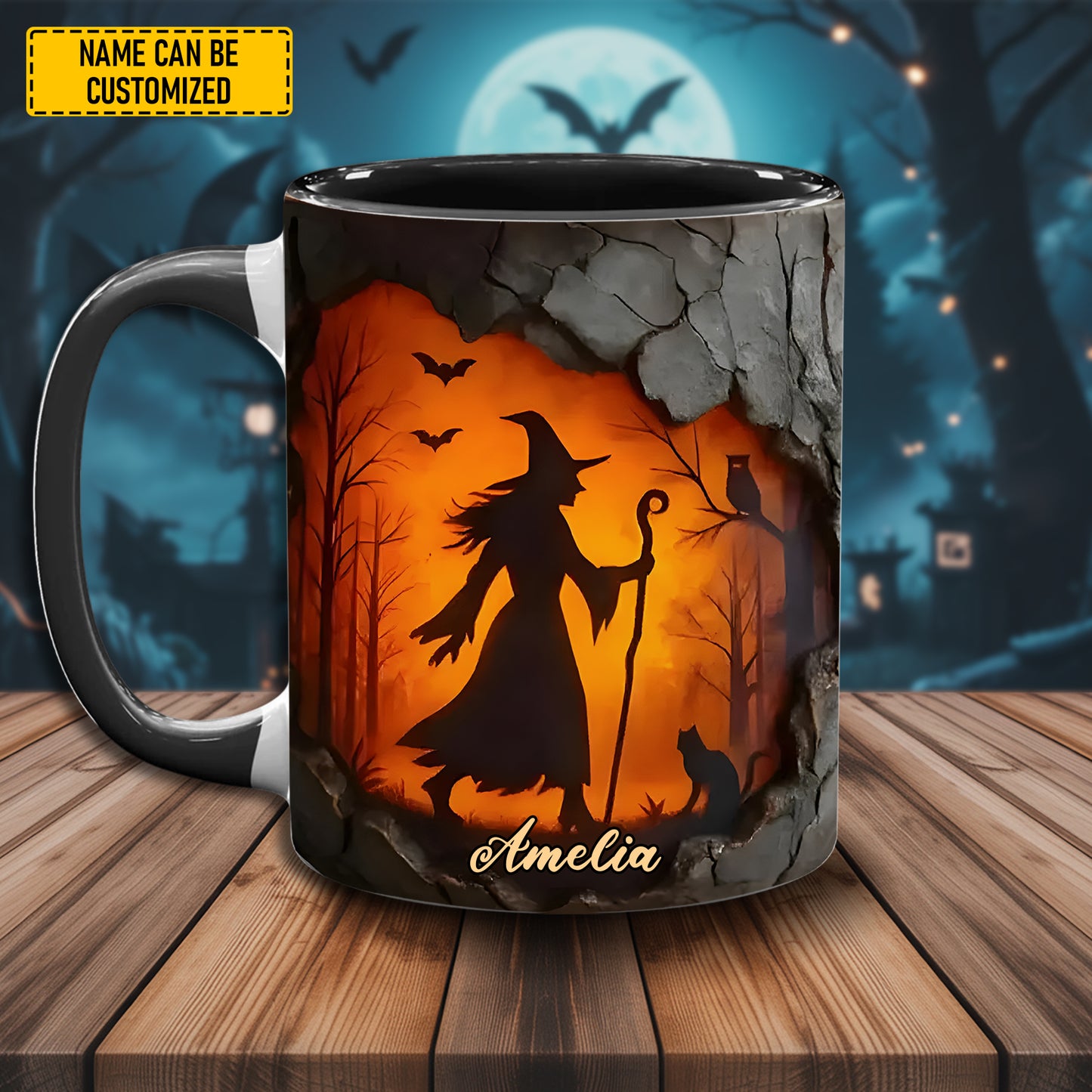 Mystic Witch Night – Personalized Accent Mug