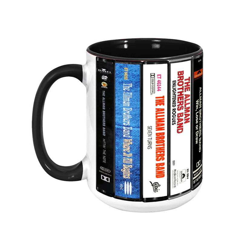 The Allman Brothers Band Albums Cassette Retro Accent Mug