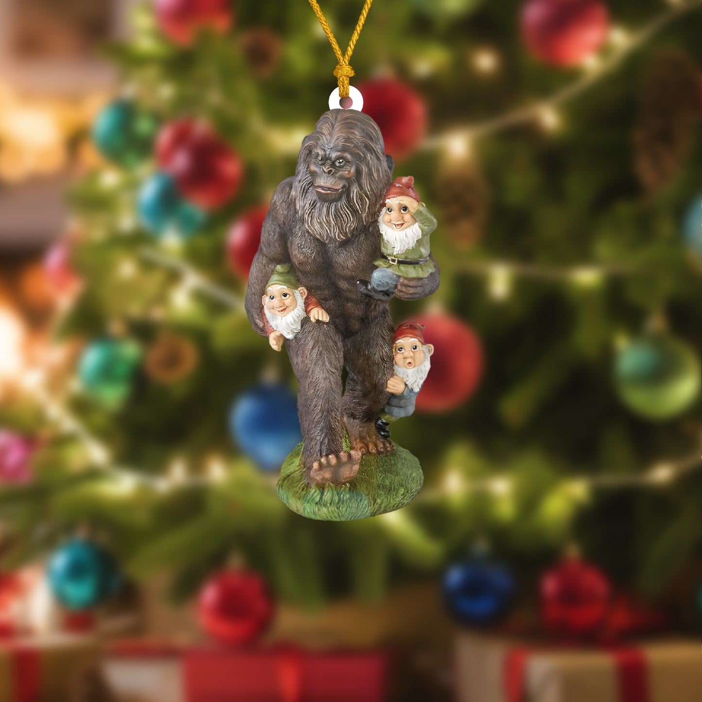 Merry Cryptid Christmas Ornament