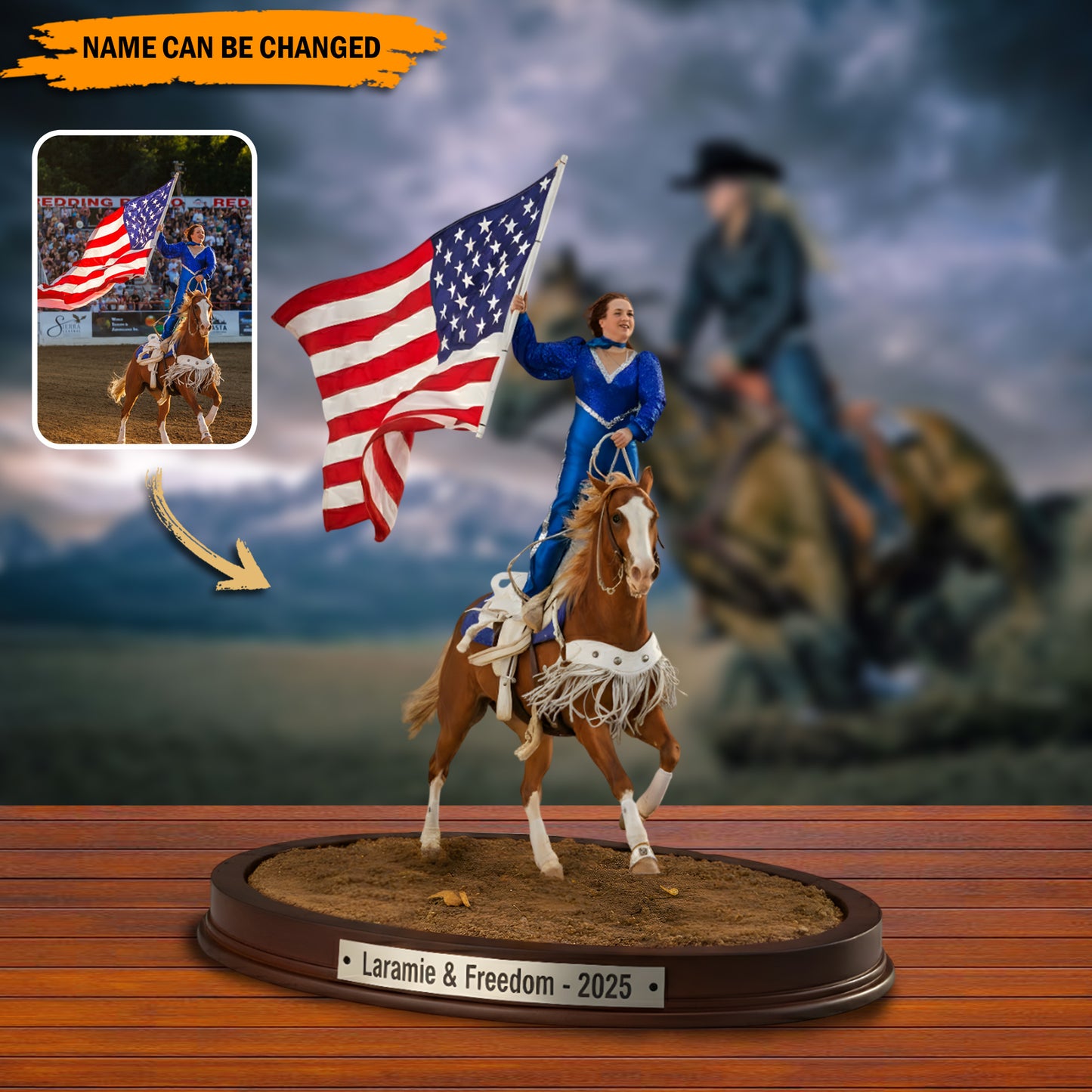 Rider Legend – Personalized Western Acrylic Plaque