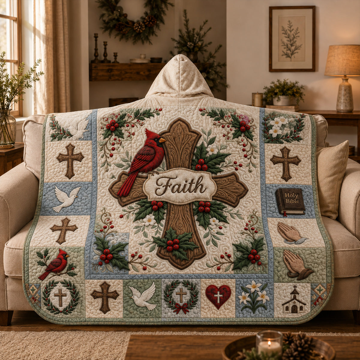 Faith Christian Hooded Blanket