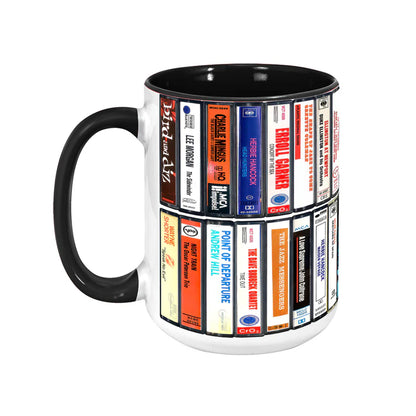 Jazz Albums Cassette Retro Collection Accent Mug