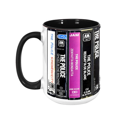The Police Albums Cassette Retro Collection Accent Mug