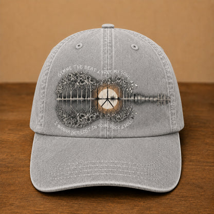 Gimme The Beat - Free My Soul - Guitar Classic Music Denim Cap