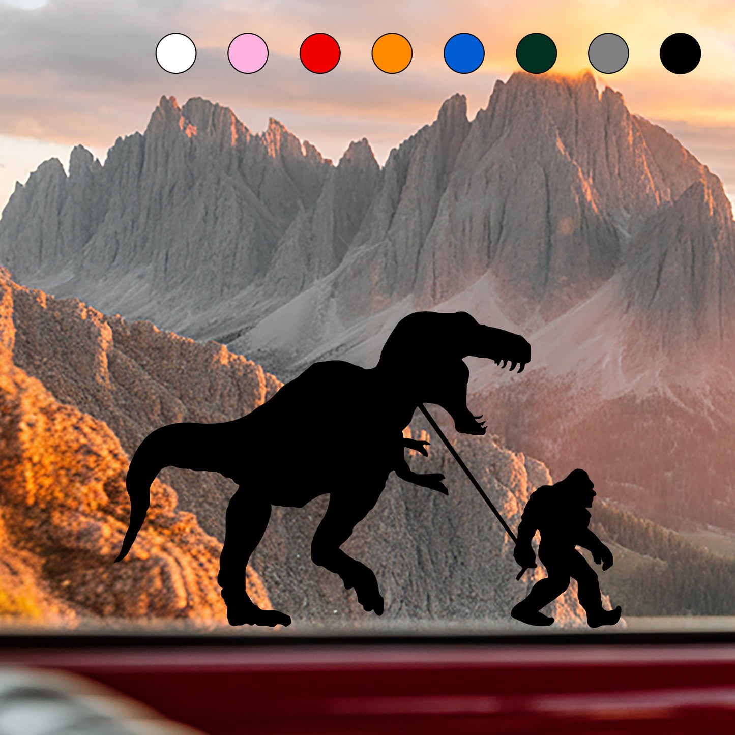 Dino Walker Bigfoot Sticker