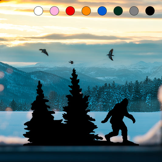 Bigfoot Windshield Sticker