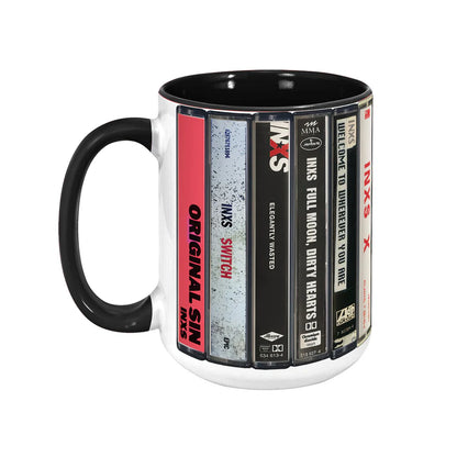 INXS Albums Cassette Retro Collection Accent Mug