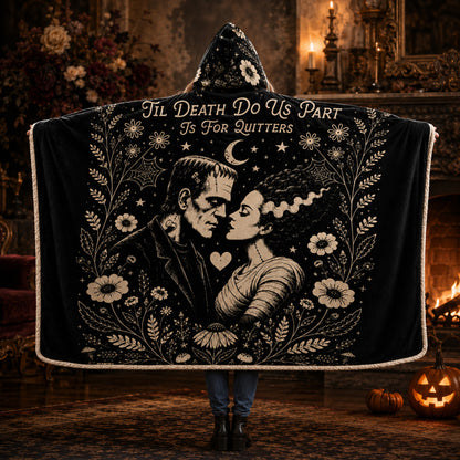 Horror Couple Hooded Blanket