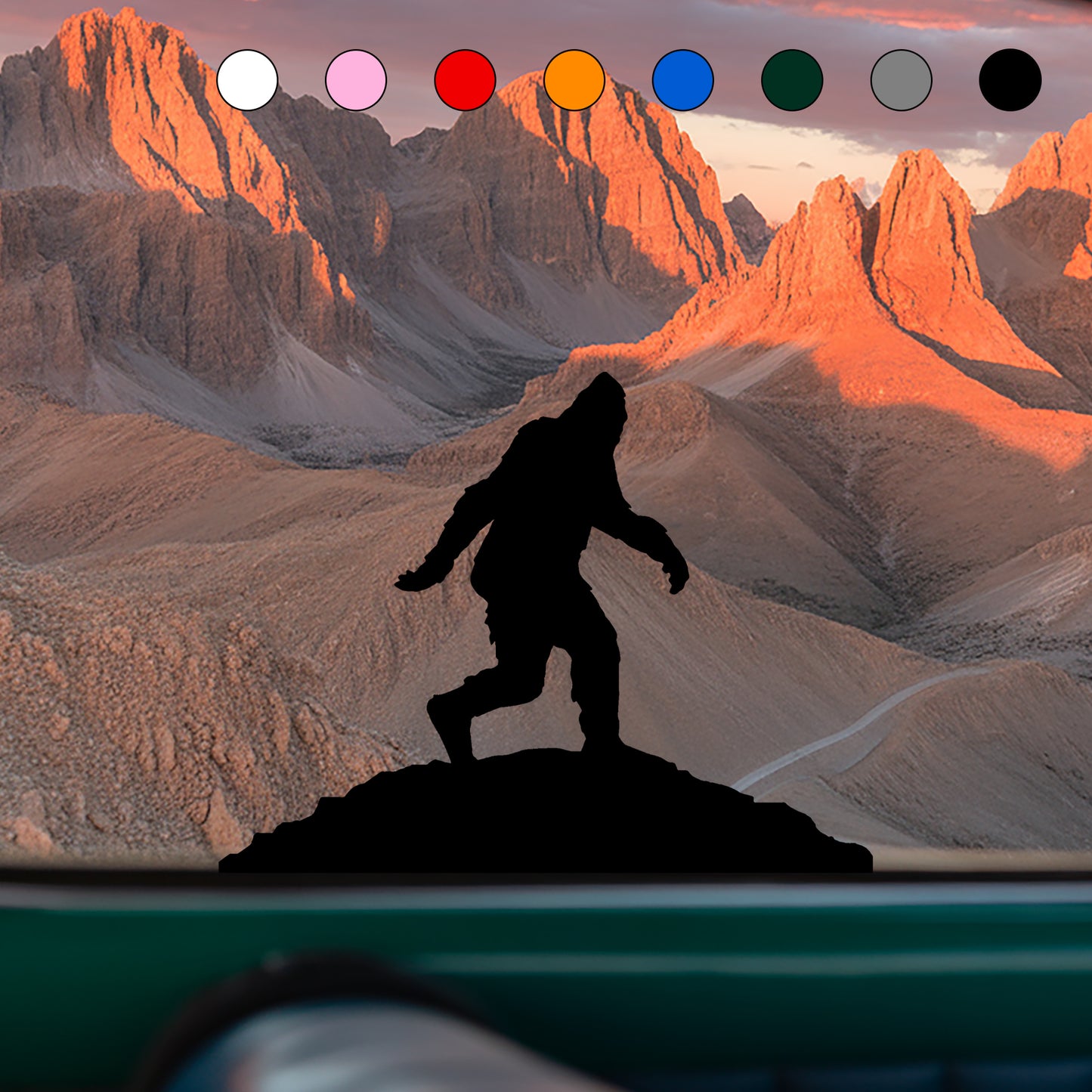 Bigfoot Windshield Stickers
