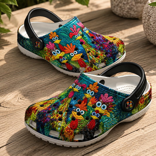 Crazy Chicken – Colorful Chicken Crocs