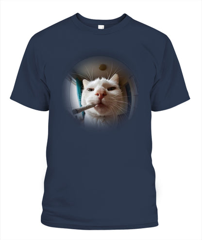 Smokin’ Cat – Funny Meme Graphic Tee