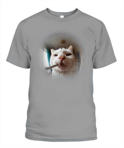 Smokin’ Cat – Funny Meme Graphic Tee