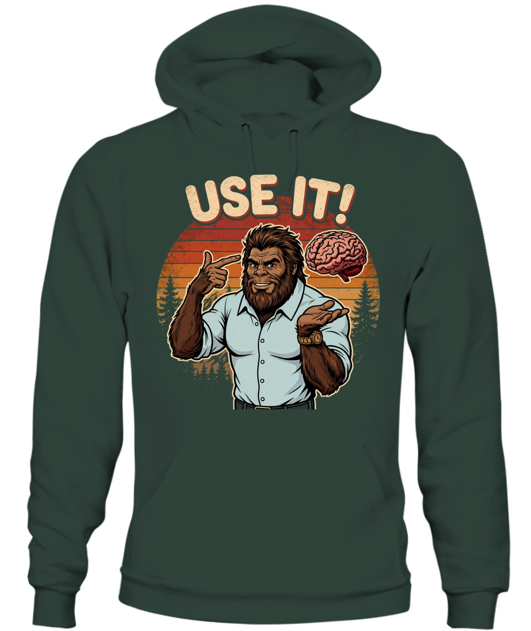 Use It! – Funny Bigfoot Brain Meme Shirt