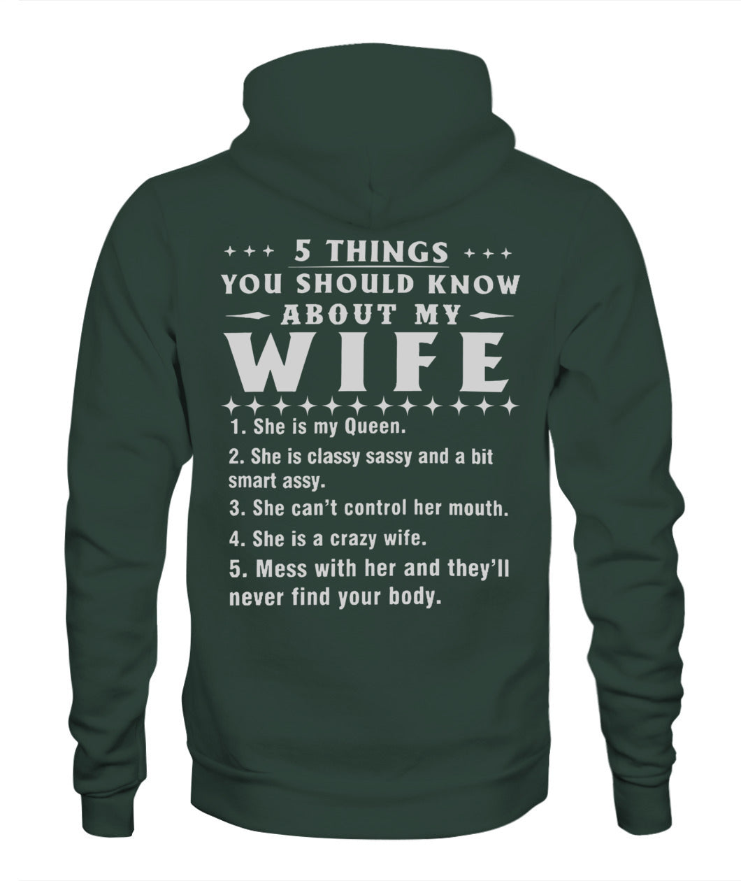 5 Things You Should Know About My Wife, Funny Husband Shirt, Proud Husband Gift Shirt