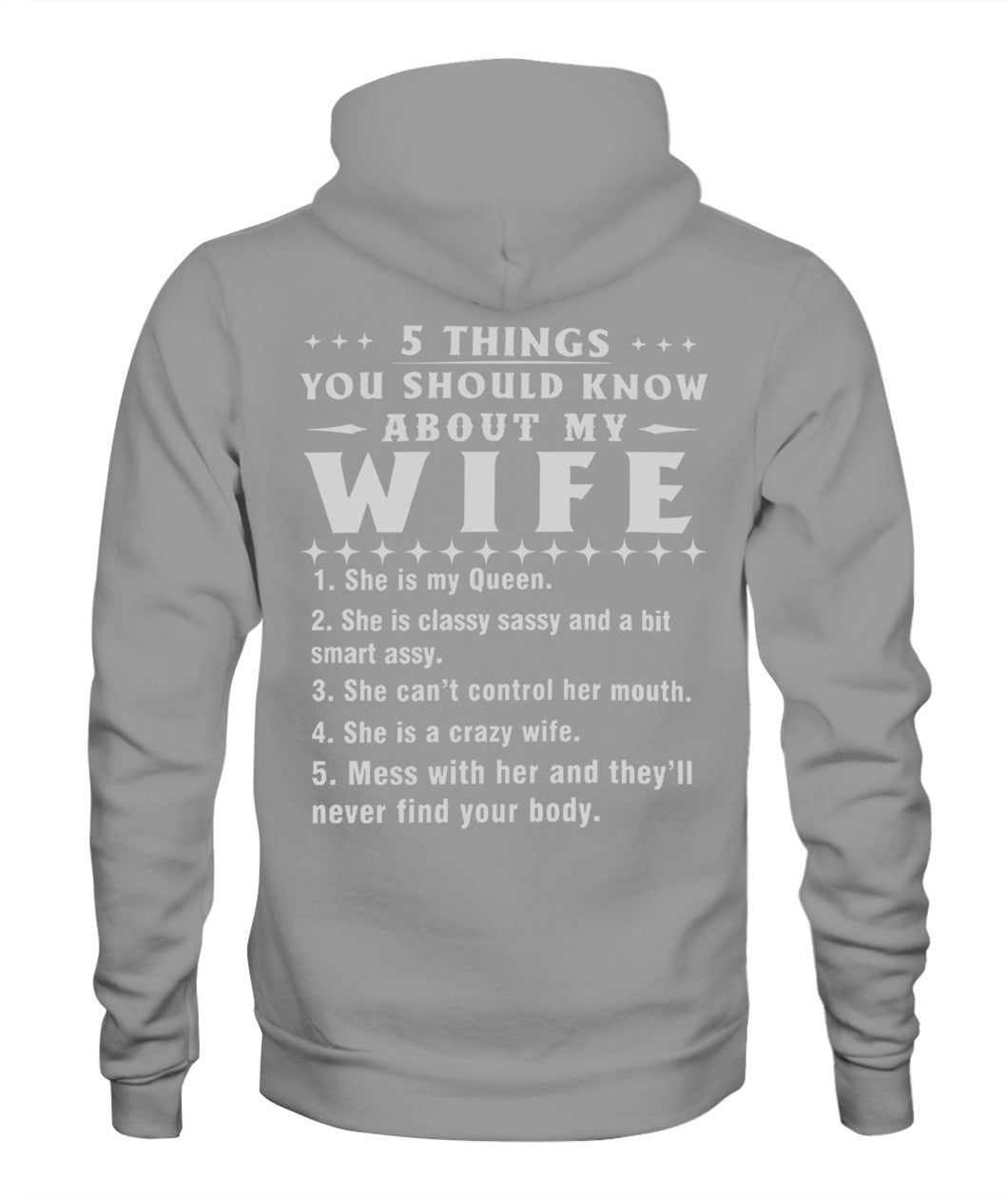 5 Things You Should Know About My Wife, Funny Husband Shirt, Proud Husband Gift Shirt