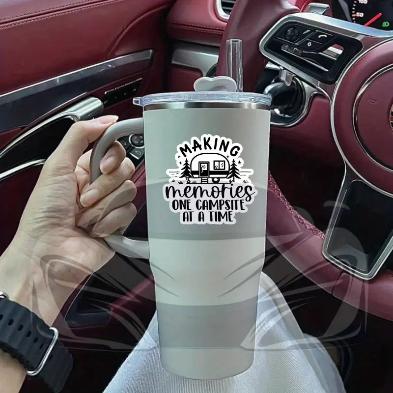 "Making Memories One Campsite at a Time" Sticker