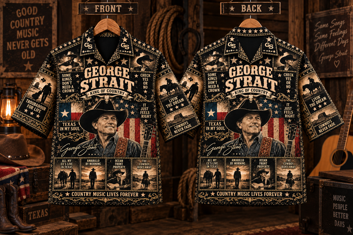 George Strait Hawaiian Shirt - Vintage Country Music Fan Gift 2
