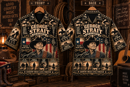George Strait Hawaiian Shirt - Vintage Country Music Fan Gift 2
