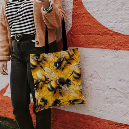 Honeycomb Busy Bees - Bee Tote Bag