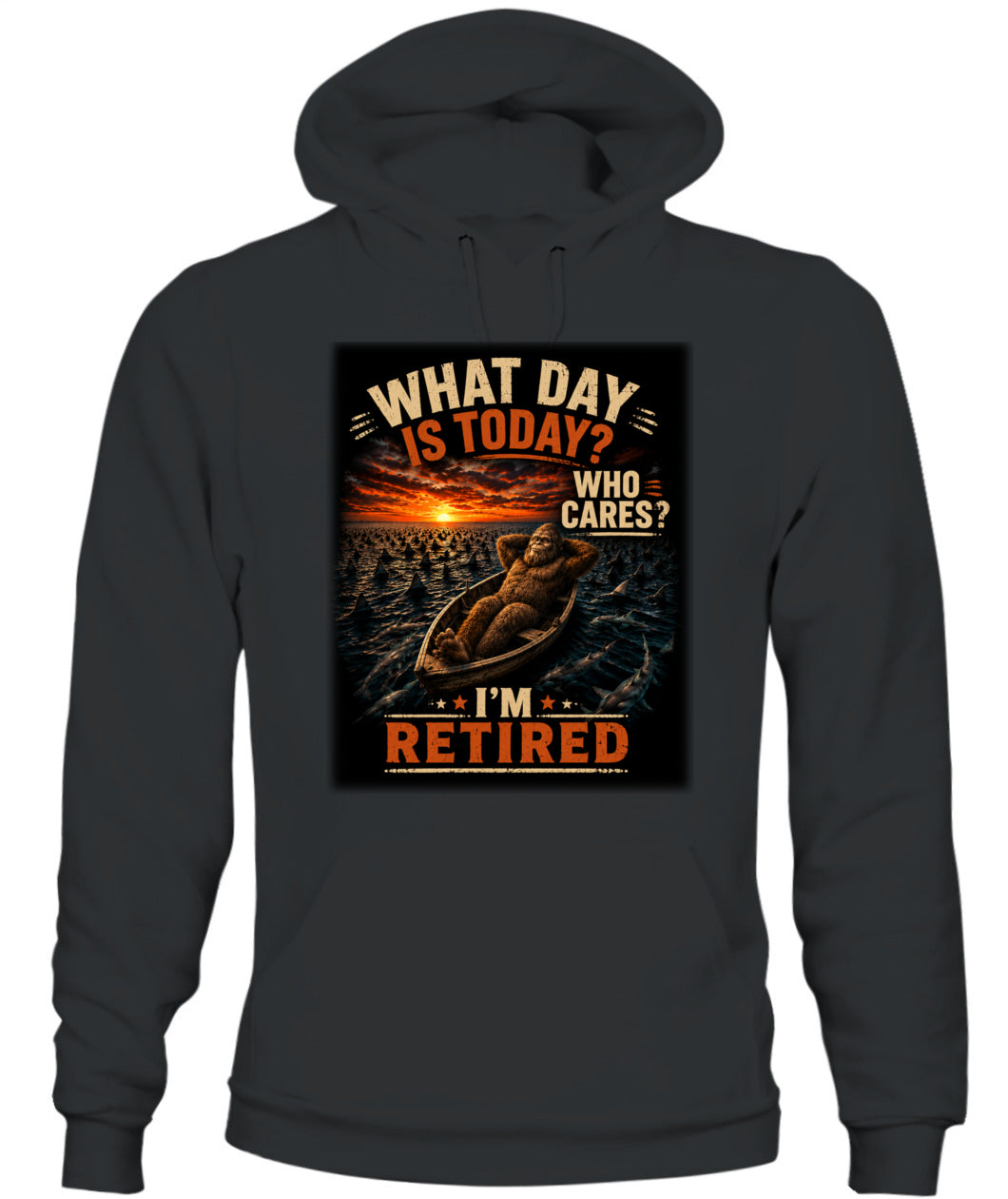 Who Cares? I'm Retired – Bigfoot Retirement Shirt