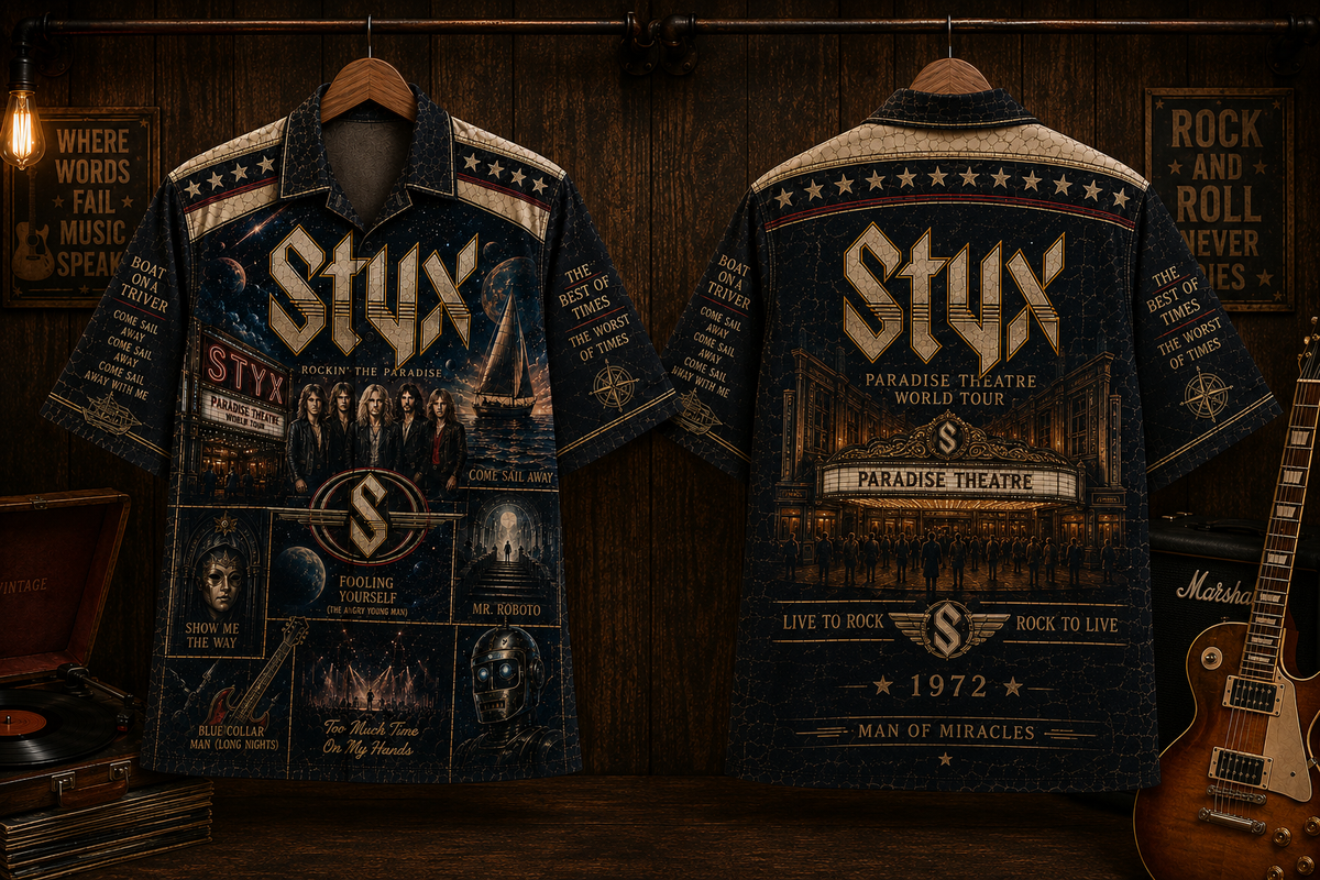 Styx Hawaiian Shirt - Vintage Music Fan Gift
