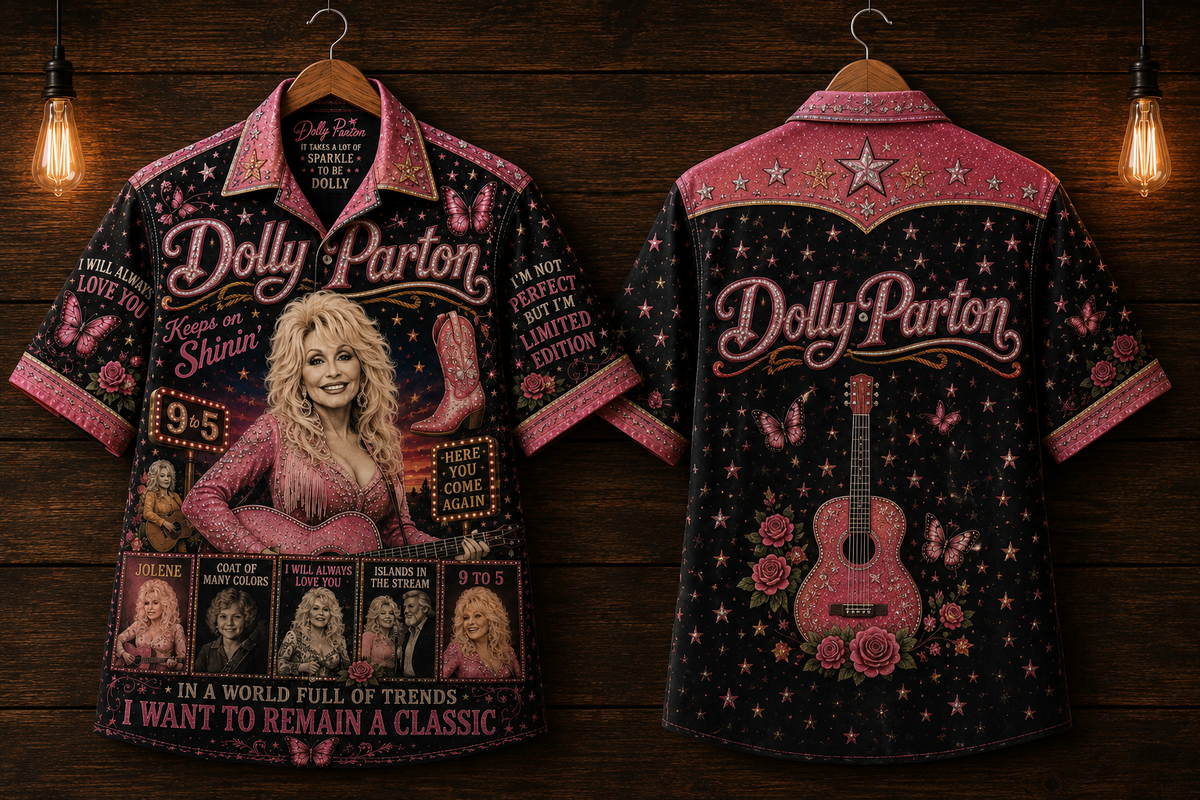 Dolly Parton Hawaiian Shirt - Vintage Music Country Fan Gift