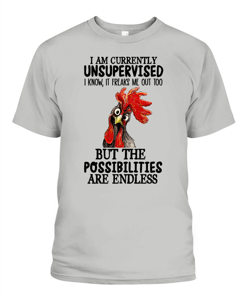 Funny Rooster Chicken Shirt, Crazy Chicken Lover Graphic Farm Animal Shirt, Gift For Men