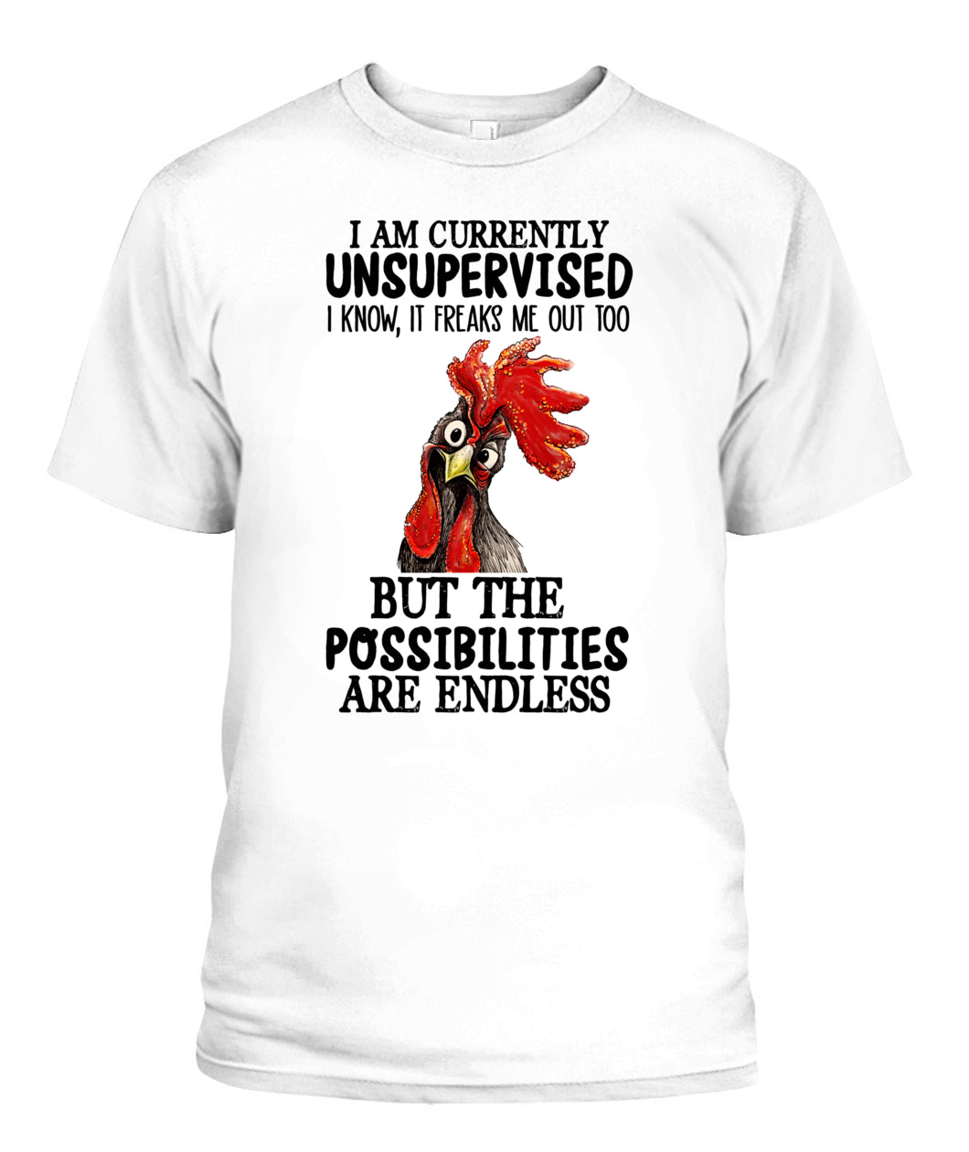 Funny Rooster Chicken Shirt, Crazy Chicken Lover Graphic Farm Animal Shirt, Gift For Men